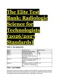 Complete Test Bank&colon; Radiologic Science for Technologists 12th Edition by Stewart C&period; Bushong &lpar;Ch 1-40&rpar; &vert; 2026&sol;2027 ARRT Standards