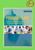 Test Bank For Primary Care Art and Science of Advanced Practice Nursing An Interprofessional Approach 5th edition &sol; ALL CHAPTERS