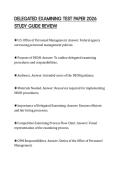DELEGATED EXAMINING TEST PAPER 2026 STUDY GUIDE REVIEW