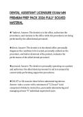 DENTAL ASSISTANT LICENSURE EXAM MN PREMIUM PREP PACK 2026 FULLY SOLVED MATERIAL