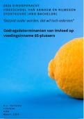 Scriptie HAN Sportkunde 2026 - Ouderen&comma; Voeding en Gedrag - Geslaagd cijfer 78&sol;100 voorjaar 2026