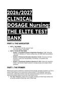 2026&sol;2027 Elite Clinical Dosage Calculation Test Bank &vert; Nursing Math&comma; UT Austin Rules & ISMP Standards  