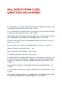 BAIL BONDS STUDY GUIDE QUESTIONS AND ANSWERS