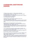 LOUISIANA BAIL QUESTIONS AND ANSWERS