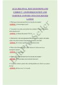 ACLS 2026 FINAL TEST QUESTIONS AND CORRECT  ANSWERS&vert;QUESTION AND VERIFIED ANSWERS UPDATED 2025&sol;2026 LATEST