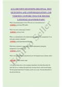 ACLS REVIEW QUESTIONS 2026 FINAL TEST QUESTIONS AND ANSWERS&vert;QUESTION AND VERIFIED ANSWERS UPDATED 2025&sol;2026 LATEST&vert;GUARANTEED PASS&excl;&excl;