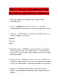NR 412 Exam 1 Complete Study  Questions with Correct Answers
