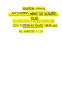 Solutions Manual Accounting What the Numbers Mean 13th Edition by David Marshall ISBN 9781260247824 All Chapters 1&ndash;16 Complete