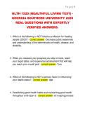HLTH 1520 &lpar;HEALTHFUL LIVING TEST&rpar; -  GEORGIA SOUTHERN UNIVERSITY 2026  REAL QUESTIONS WITH EXPERTLY  VERIFIED ANSWERS&period; 