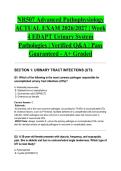 NR507 Advanced Pathophysiology ACTUAL EXAM 2026&sol;2027 &vert; Week 4 EDAPT Urinary System Pathologies &vert; Verified Q&A &vert; Pass Guaranteed - A&plus; Graded