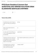 PTCB Exam Questions & Answers Test QUESTIONS AND VERIFIED SOLUTIONS &vert;2026&vert; ELABORATED &DETAILED ANSWERS&excl;&excl;