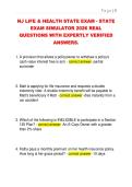 NJ LIFE & HEALTH STATE EXAM - STATE  EXAM SIMULATOR 2026 REAL  QUESTIONS WITH EXPERTLY VERIFIED  ANSWERS&period;