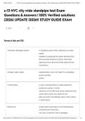 s-13 NYC city wide standpipe test Exam Questions & Answers &vert; 100&percnt; Verified solutions &lpar;2026&rpar; UPDATE &vert;2026&excl;&excl; STUDY GUIDE EXAM