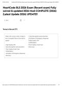 HeartCode BLS 2026 Exam &lpar;Recent exam&rpar; Fully solved & updated 2026 Most COMPLETE &lpar;2026&rpar; &lpar;Latest Update 2026&rpar; UPDATE&excl;&excl;