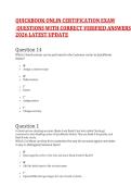 QUICKBOOK ONLIN CERTIFICATION EXAM QUESTIONS WITH CORRECT VERIFIED ANSWERS 2026 LATEST UPDATE
