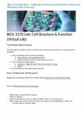 BIOL 2270 Laboratory Complete Bundle &vert; Lab Reports & Virtual Lab Assignments &vert; Verified Work with Detailed Explanations &vert; Minnesota State University &vert; Latest 2026 Update