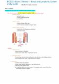 BIOS255 Exam 2 Review &ndash; Blood and Lymphatic System  Study Guide