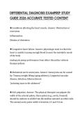 DIFFERENTIAL DIAGNOSIS EXAMPREP STUDY GUIDE 2026 ACCURATE TESTED CONTENT