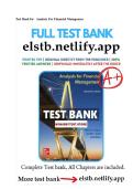 Test Bank for Analysis for Financial Management&comma; 13th Edition by Robert Higgins&period;pdf