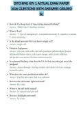 DITCHING KSV 2 ACTUAL EXAM PAPER 2026 QUESTIONS WITH ANSWERS GRADED A&plus;