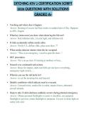 DITCHING KSV 2 CERTIFICATION SCRIPT 2026 QUESTIONS WITH SOLUTIONS GRADED A&plus;