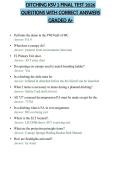 DITCHING KSV 2 FINAL TEST 2026 QUESTIONS WITH CORRECT ANSWERS GRADED A&plus;