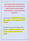 PHIL 333 EXAM &vert;&vert; 2026&sol;2027 MOST RECENT EXAM  ACTUAL COMPLETE REAL EXAM QUESTIONS AND  CORRECT ANSWERS &lpar;VERIFIED ANSWERS&rpar;  ALREADY GRADED A&plus; &vert; GUARANTEED SUCCESS&excl;&excl;  BRAND NEW&excl;&excl; 