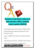 Genetics &lpar;BIO101&rpar; 2025&sol;2026 &ndash; 220 Exam Questions & Answers on DNA&comma; Inheritance&comma; Meiosis&comma; Biotechnology