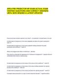 APEA PRE PREDICTOR NP EXAM ACTUAL EXAM VERIFIED QUESTIONS AND CORRECT ANSWERS UNTIL NOW GRADED A LATEST UPDATED