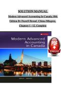 Solutions Manual for Modern Advanced Accounting in Canada&comma; 10th Edition by Darrell Herauf & Chima Mbagwu