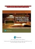 Instructor&rsquo;s Manual & Test Bank for Legal Research&comma; Analysis&comma; and Writing&comma; 6th Edition by Joanne B&period; Hames & Yvonne Ekern