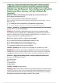 Property & Casualty Insurance Exam Prep &vert; 200&plus; Practice Questions with Verified Answers and Detailed Rationales &vert; Insurance Principles&comma; Policy Coverage&comma; Risk Management&comma; Claims Handling&comma; Legal and Regulatory Requirements&comma; Ethics in Insurance&comma; and Property