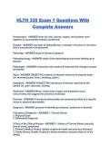 HLTH 335 Exam 1 Questions With Complete Answers