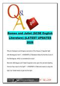 GCSE ENGLISH LITERATURE  EXAM COMPLETE PACKAGE DEAL