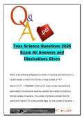 TEAS Science Preparation &lpar;TEAS-SCI&rpar; 2026 &ndash; 300 Exam Questions & Answers on Biology&comma; Chemistry&comma; Physics&comma; Anatomy