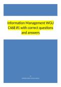 Information Management WGU C468 -1 with correct questions and answers