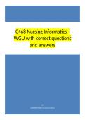 C468 Nursing Informatics - WGU with correct questions and answers&period;