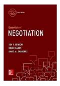 Master Negotiation Strategies&colon; Test Bank for Essentials of Negotiation&comma; 6th Edition