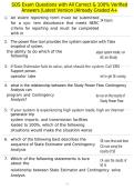 SOS Exam Questions with All Correct & 100&percnt; Verified Answers &vert;Latest Version &vert;Already Graded A&plus;