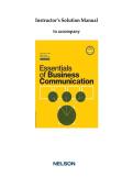 Your Complete Teaching Guide&colon; Solution Manual for Essentials of Business Communication
