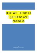 D335 with questions and answers