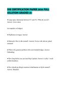 DSE CERTIFICATION PAPER 2026 FULL SOLUTION GRADED A&plus;