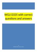 WGU D335 with correct questions and well explained accurate answers&period;