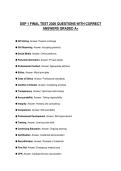 DSP 1 FINAL TEST 2026 QUESTIONS WITH CORRECT ANSWERS GRADED A&plus;