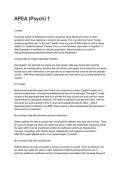 APEA &lpar;Psych&rpar; 1 REVISED AND UPDATED FOR 2026&sol;2027 ACTUAL EXAM COMPLETE QUESTIONS AND CORRECT DETAILED ANSWERS &lpar;VERIFIED ANSWERS&rpar; &vert;ALREADY GRADED A&plus;&vert;&vert;BRAND NEW&excl;&excl;