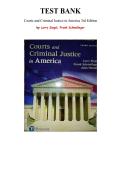 Test Bank for Courts and Criminal Justice in America 3rd Edition by Larry Siegel&comma; Frank Schmalleger&comma; Chapter 1-16 &vert; All Chapters