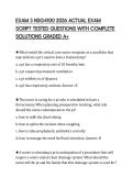 EXAM 3 NSG4100 2026 ACTUAL EXAM SCRIPT TESTED QUESTIONS WITH COMPLETE SOLUTIONS GRADED A&plus;