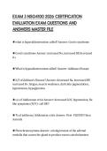 EXAM 3 NSG4100 2026 CERTIFICATION EVALUATION EXAM QUESTIONS AND ANSWERS MASTER FILE