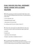 EXAM 3 NSG4100 2026 FINAL ASSESSMENT TESTED CONTENT WITH ACCURATE SOLUTIONS