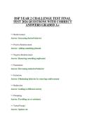 DSP YEAR 2 CHALLENGE TEST FINAL TEST 2026 QUESTIONS WITH CORRECT ANSWERS GRADED A&plus;